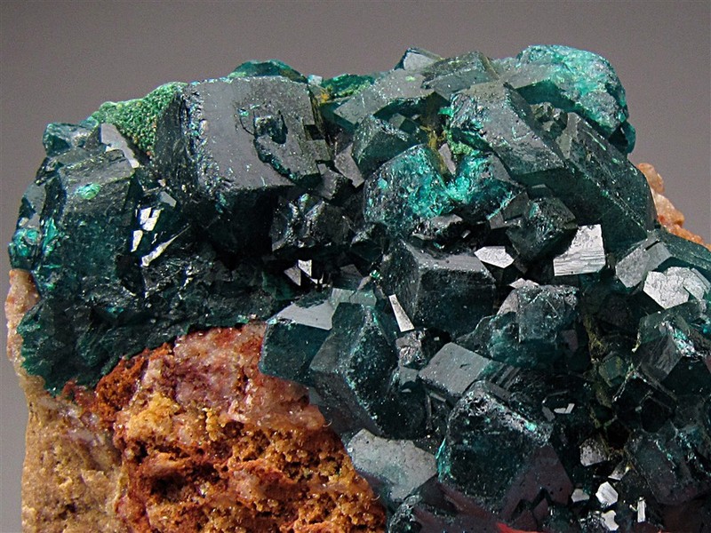 Dioptase, Kapata Mine, Kolwezi, Katanga, Republic of the Congo