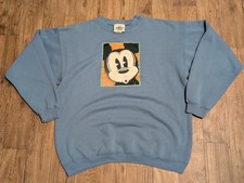 Vintage USA Made Disney Store Surprised Mickey Mouse Crewneck Sweatshirt Size L