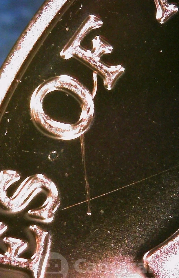 2025 S Lincoln Cent Mint Error Struck Thru Debris & Scratched. Less Then Perfect - Image 4 of 4