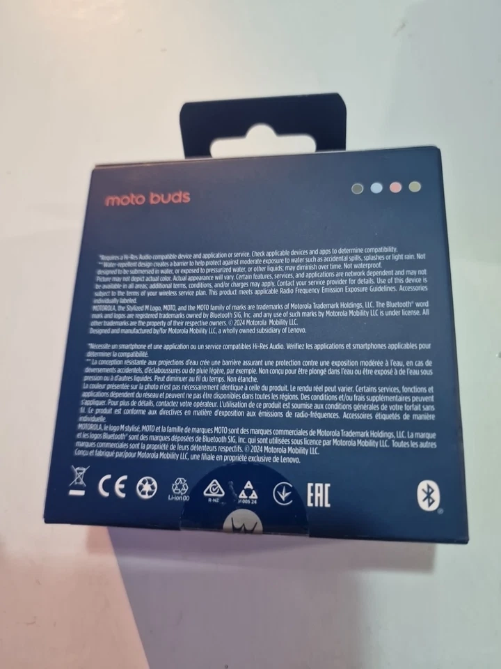 Motorola Moto Buds Wireless Headphones Blue - Image 2 of 3