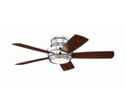 Craftmade TMPH44CH5 Tempo Hugger 44" Ceiling Fan with LED Light and Remote