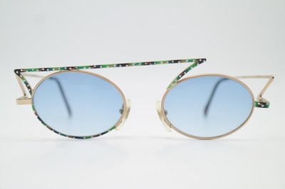 Vintage Sunglasses Casanova LC-30 Gold Multicolored Oval