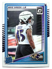 RATED ROOKIE CARD MIKE GREEN Baltimore Ravens 2025 Panini Donruss Optic #250