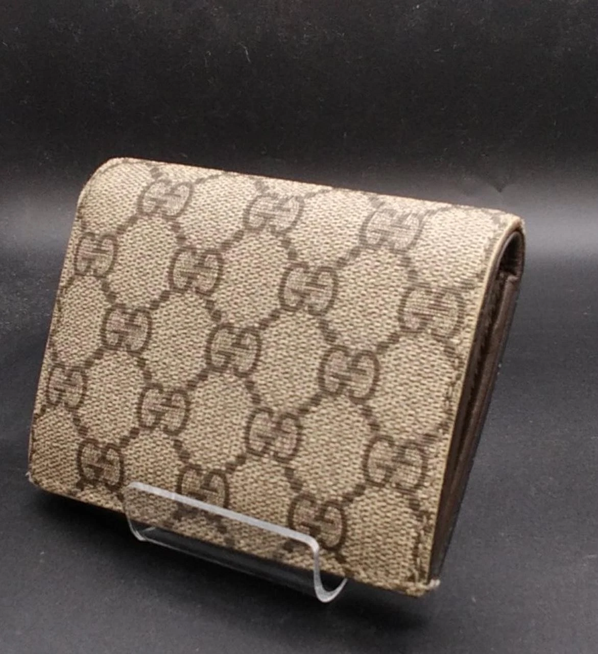 Portefeuille double pli GUCCI GG Supreme 4,3 pouces
