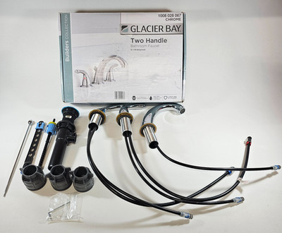 Glacier Bay 8 In Widespread Bathroom Faucet Chrome HD67530W-6001 Missing Connect