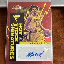 Max Christie - Lakers - Hot Stock Signatures Red Prizm #HSS-MAX /49, RC & More!