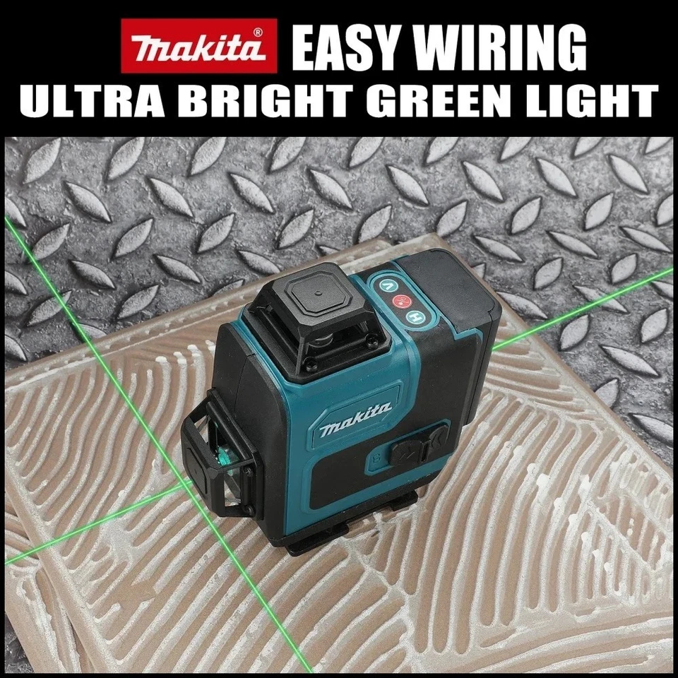 Makita 16-Line Green Laser Level 360° Self-Leveling Cross Line High Precision – - image 4 of 4
