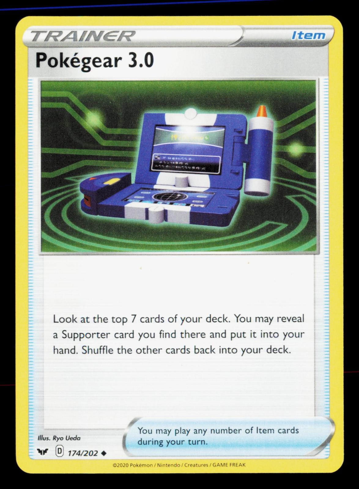 Pokegear 3.0 174/202 Uncommon Sword & Shield Pokemon Near Mint