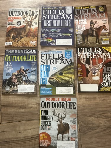 Field & Stream Outdoor Life Magazine Lot 4 Plus 3. 7 Magazines 2011-2016