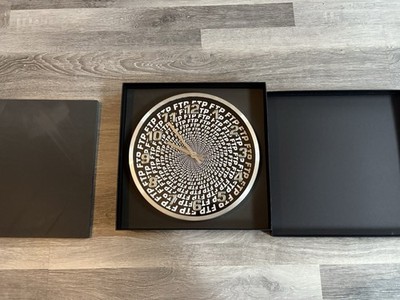 FTP Spiral Wall Clock Black ONE SIZE (OS)  NEW UNUSED