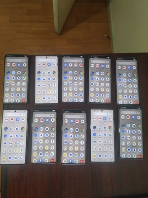 Lot of 10 Google Pixel 7 Pro 5G 6.7'' 128GB+12GB White Snow Good