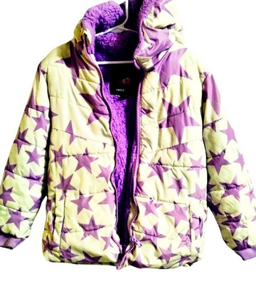 SwissTech Girls  Puffer Jacket   Purple Star Print, 5T