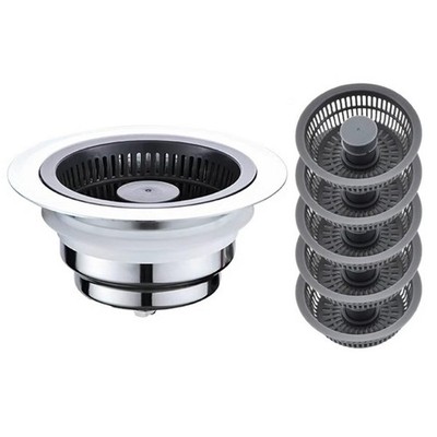 Drain Filter Sink Plug Push-type Bounce Cores Sink Drain Strainer Durable