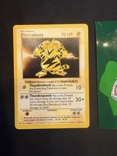 Carta Pokemon Electabuzz 20/102 Set Base Shadowless Rara Regolare WOTC 077🔥MP🔥