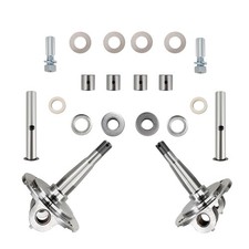 One-piece Straight Axle Round Spindle With King Pin Kit For 1928-1948 Ford New