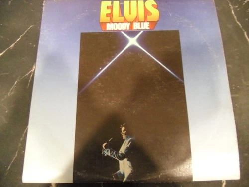 Elvis Presley Moody Blue- 1977 RCA AFL1-2428-Blue Vinyl LP Record Album