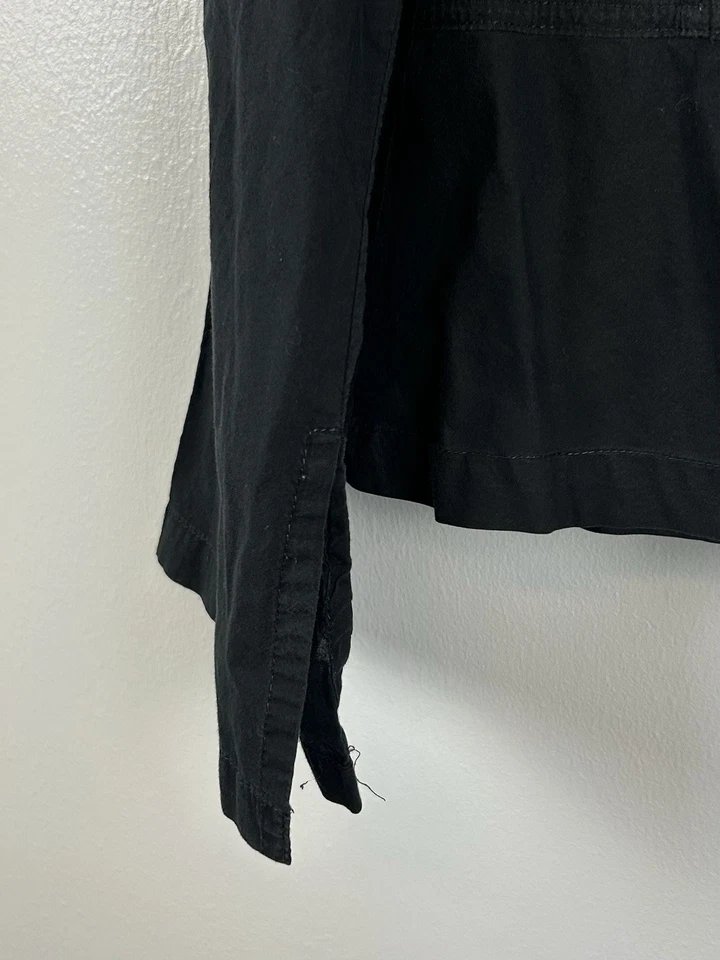 De Colección Top Gloria Desteñido Grande Negro Floral Bordado Manga Campana Boho Y2K Festival Foto 4 de 4