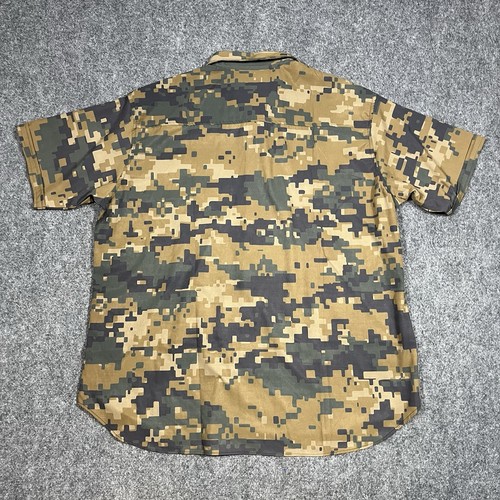 Greater Half Button Shirt Herren XXXL Digital Camo Athletic Feuchtigkeitsableitend USA - Bild 5 von 9