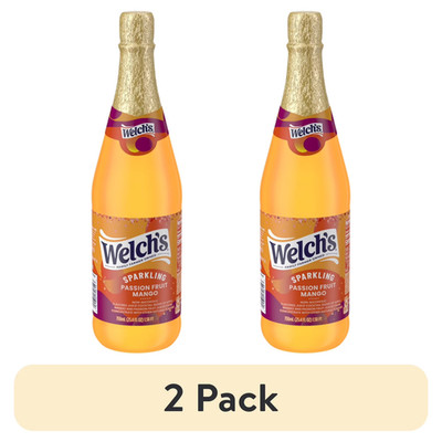 (Pack of 2)Welch s Non-Alcoholic sparkling passion Fruit Mango Cocktail 25.4 Oz.