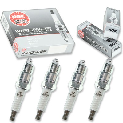 4pcs 87-92 OMC 3.0L Cobra NGK V-Power Spark Plugs Stern Drive Kit Set Engine av