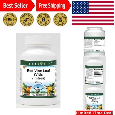 Red Vine Leaf Vitis vinifera - 450 mg 100 Capsules, ZIN: 511411