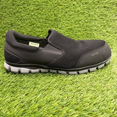 Reebok Sublite Cushion Mens Size 11.5E Black Gray Alloy Toe Safety Work Shoes