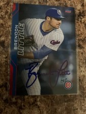 Brendon Little Signed 2023 Iowa Cubs Team Set Auto Rc Chicago Cubs # 13