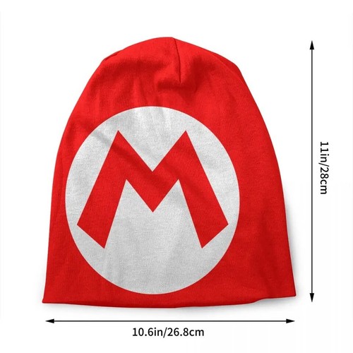 Cartoon Game Marios Letter Printed Skullies Beanies Caps Men Women Unisex Cool - Picture 3 of 5