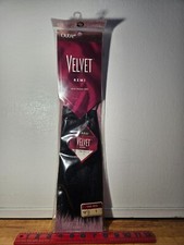 Outre Velvet Remi 100 Human Hair Yaki 10" Jet Black