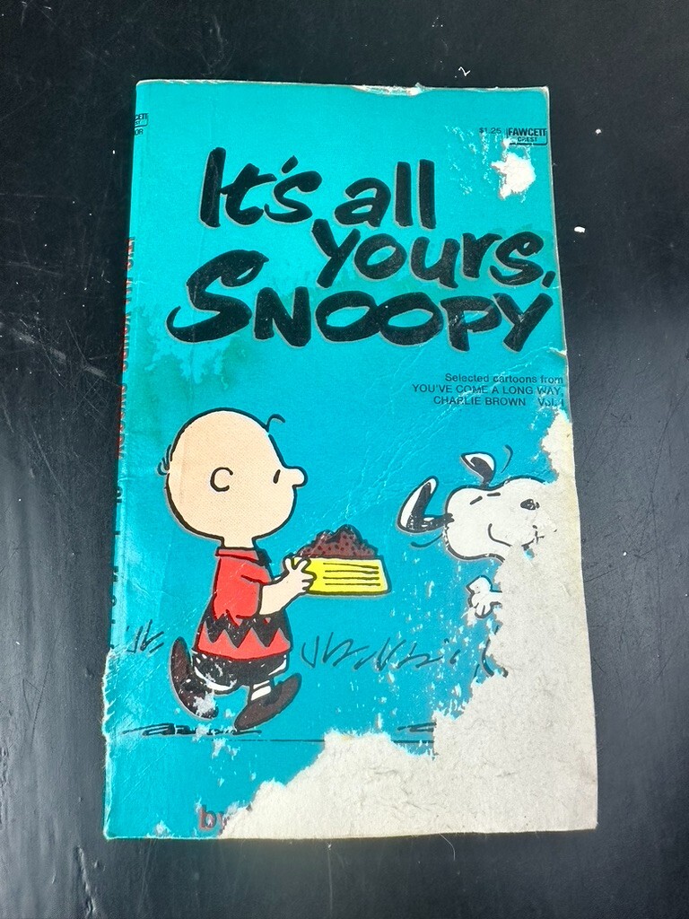 VTG It's All Yours Snoopy 1975 Collector Comic book Gift Idea