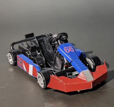 Go Kart Rennkart Metall Modellbausatz 3D Puzzle Basteln Geschenk Laser Cut Puzzles 