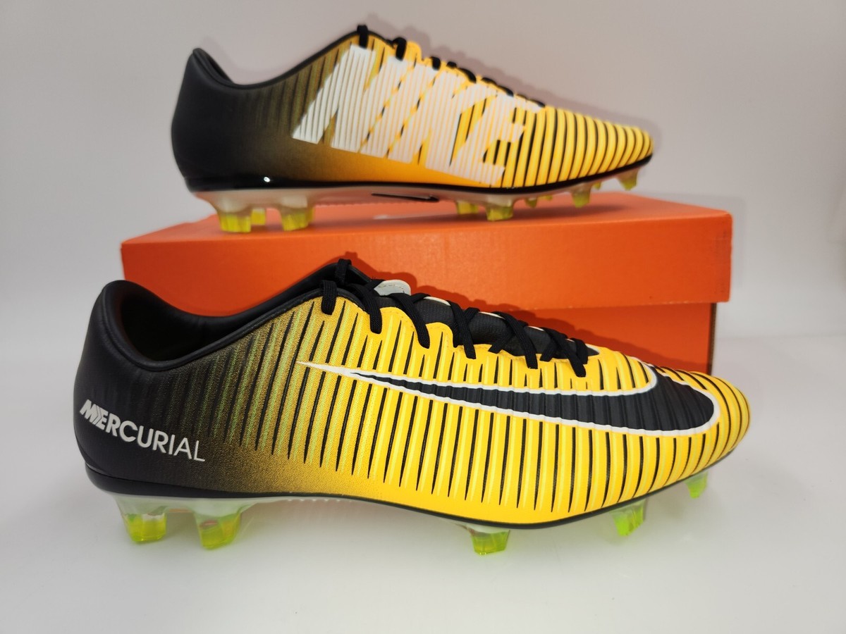 Nike Mercurial シューズ ブラック/イエロー　26 Nike Mercurial Victory VI Turf Men's Soccer Shoes Yellow