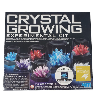 Crystal Growing Experimental Science Kit 4M 7 w/ Displays Brand New NIB