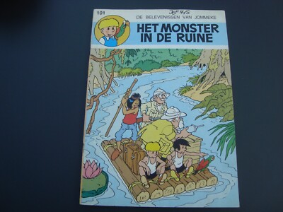 Jommeke Strip / Comics Folge 101 '' Het Monster in de Ruine ''Jef Nys schwarz/weiß