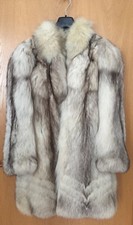PELZ Polarfuchs Blaufuchs Mantel Jacke Gr. 38 / S  Echtpelz Winter NEU 3.500,- €