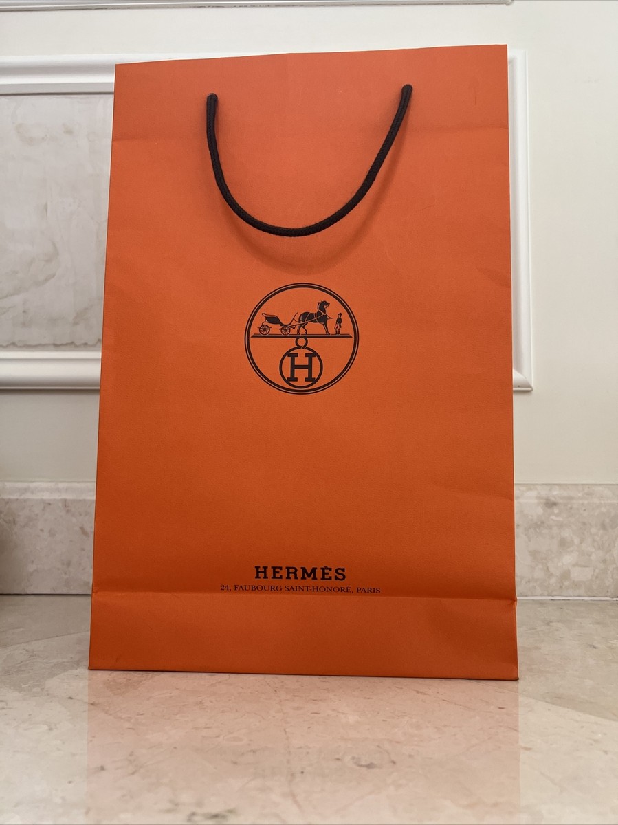 エルメスの箱　17個セット Hermes Authentic Designer Orange Shopping Medium Gift Bag 17x11