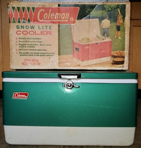 vintage cooler coleman