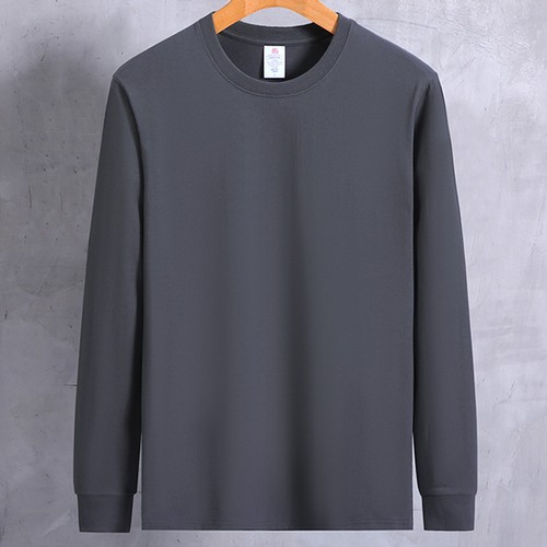 Men's Sweatshirts Tops Solid Color Long Sleeve Pullover Sweater Top Undershirts - Picture 27 of 41