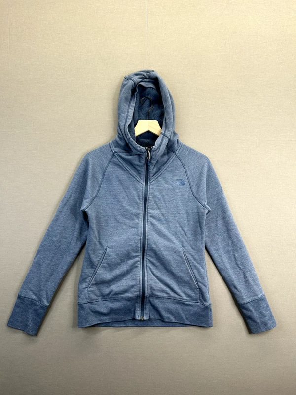 north-face hooded zipped long sleeve jacket