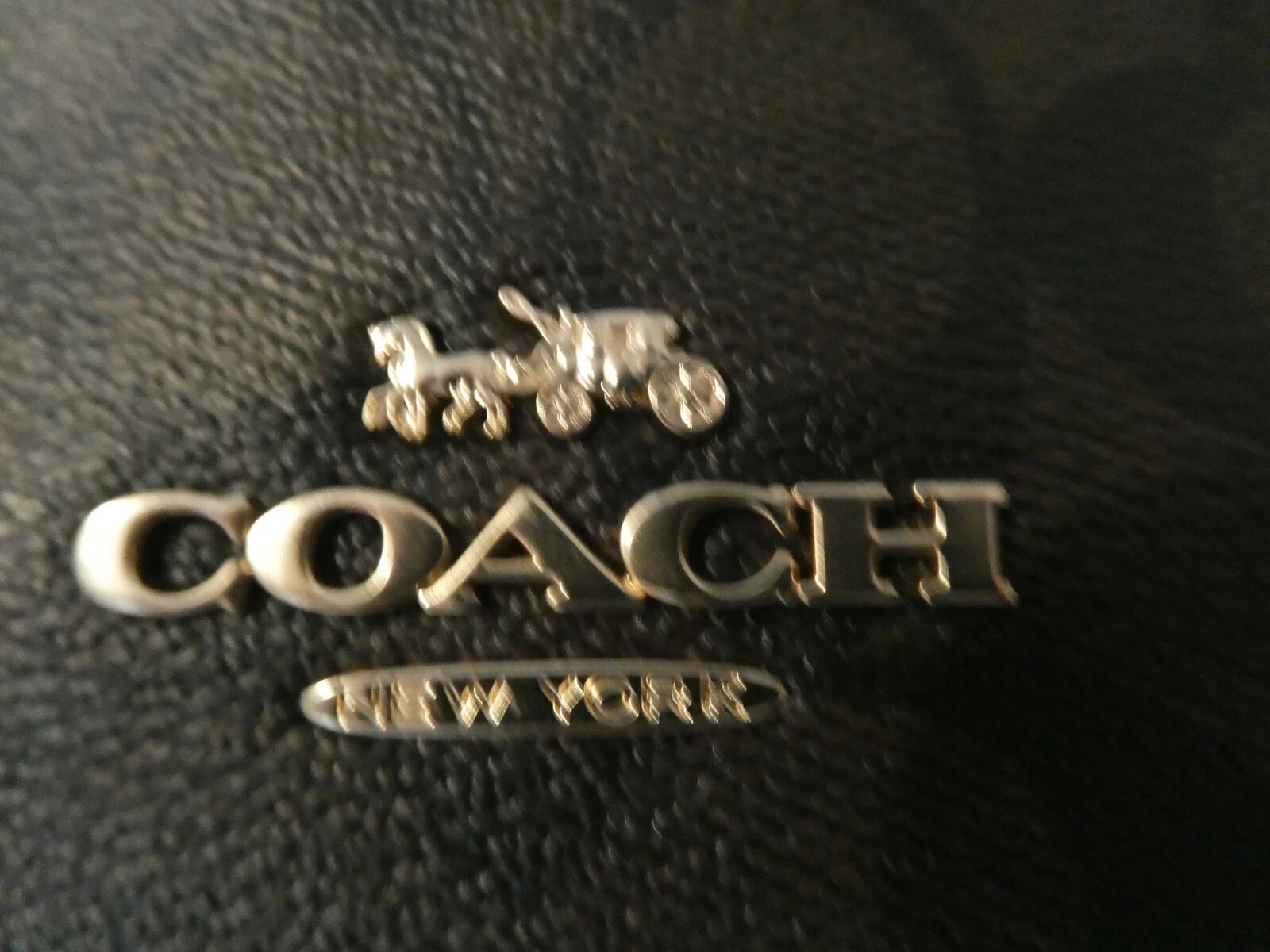 Borsa Coach Gallery in tela firmata borsetta stile ORO MARRONE ROSSO # 79609