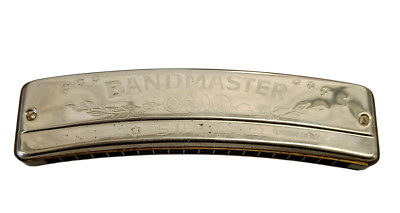 Bandmaster Super Mundharmonika DDR mit Etui Made in Germany Chrom Finish