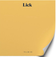 LICK Paint YELLOW 03 -  Peel & Stick Tester