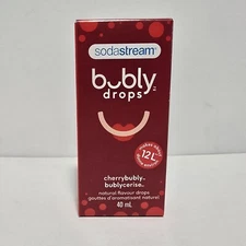 SodaStream Bubly drops Cherry Fruit Drops 1.36 oz 40 ml New Unopened 