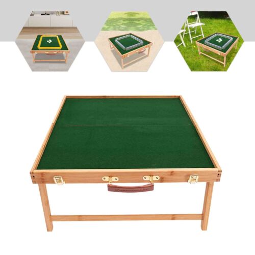 Freestanding Foldable Mahjong Table, Portable Mahjong Table For Outdoor Camping