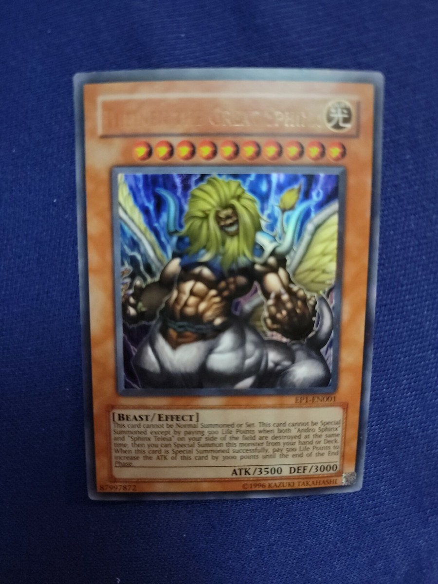 Theinen the Great Sphinx - Yugioh Unlimited Ultra Rare - EP1-EN001 - | eBay Theinen the Great Sphinx - Yugioh Unlimited Ultra Rare - EP1-EN001 - | eBay