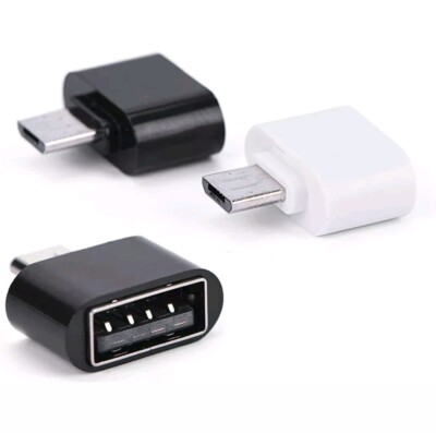 Lot of 2 OTG Micro USB To USB OTG Mini Adapter Converter For Android (B34)
