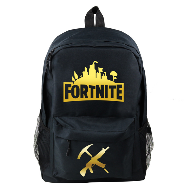 New Good Quality Black Fortnite Students Backpack Rucksack School Bag