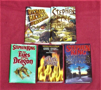 STEPHEN KING HORROR HCDJ 1ST 1ST DARK DESCENT REGULATORS DESPERATION DRAGON B 5c