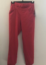 NWT Jockey modern fit scrubs pockets elastic waist  bottoms snap bk pockets red