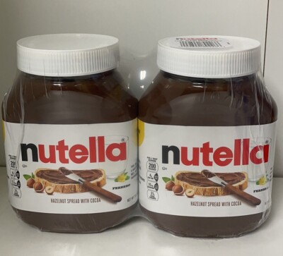 Ferrero Nutella Hazelnut Spread With Cocoa-2 Pack*33.5 OZ Each